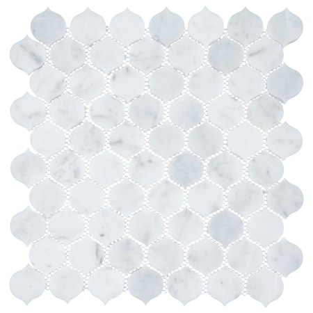 Andova Tiles ANDOVA TILES Dayberry 1.5" x 1.5" Marble Arabesque Wall & Floor Mosaic Tile ANDDAY142